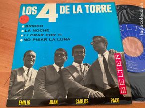 Vinyl records: LOS 4 DE LA TORRE (BRINDO + 3) EP ESPAÑA 1965 (EPI25)
